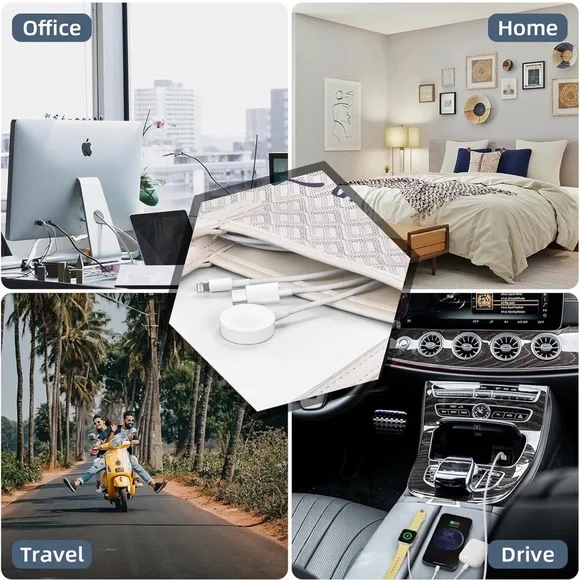 3 in 1 Portable Charging Cord for iPhone, iWatch AirPod Android - Picture 7 of 7